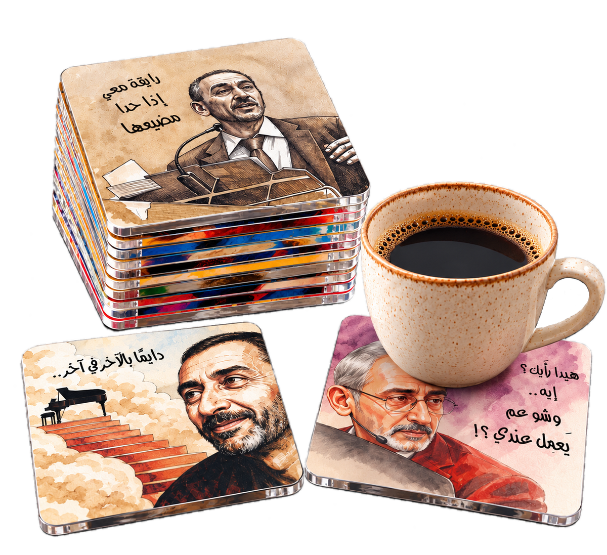 Ziad El Rahbani Coaster Set